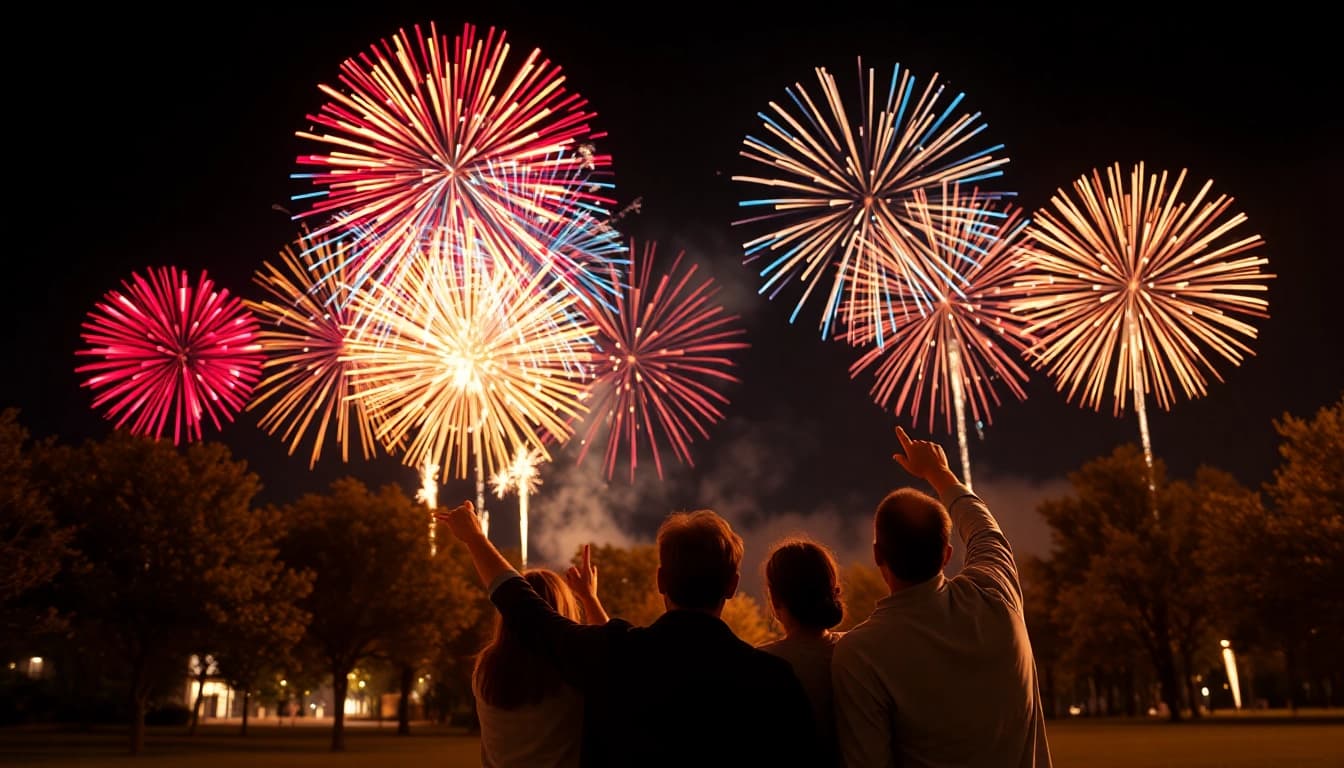 Experience stunning fireworks for sale illuminating the night sky with vibrant colors and family fun.