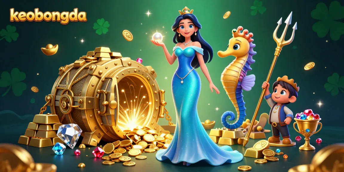 Bet on keobongda with stunning gems and treasures surrounded by a gorgeous underwater scene.