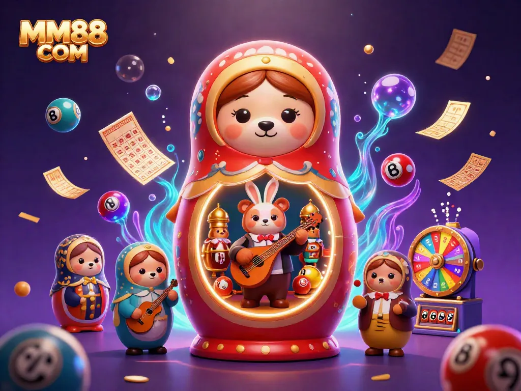 Experience the excitement of MM88 COM with vibrant casino characters and thrilling game elements.