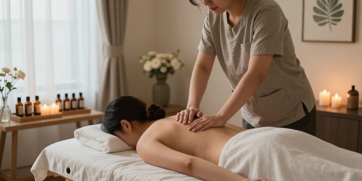 백석출장마사지 treatment in a relaxing home spa with soothing ambiance