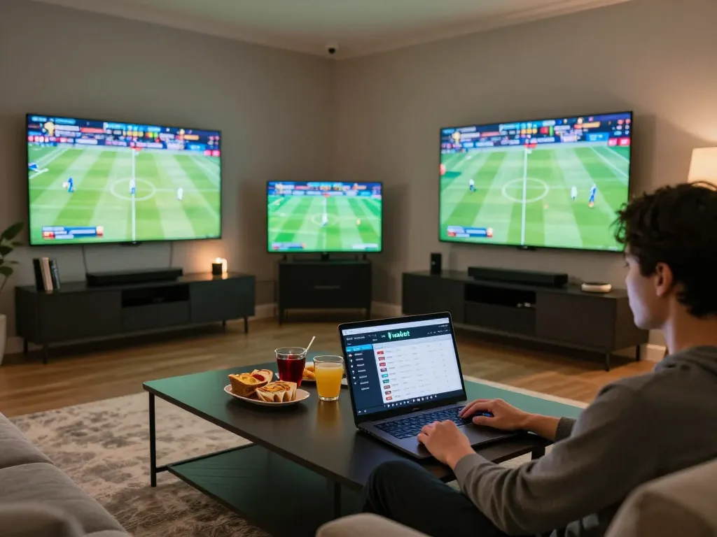 Engage in sports betting on vaobet from a cozy home setup with live game displays and snacks
