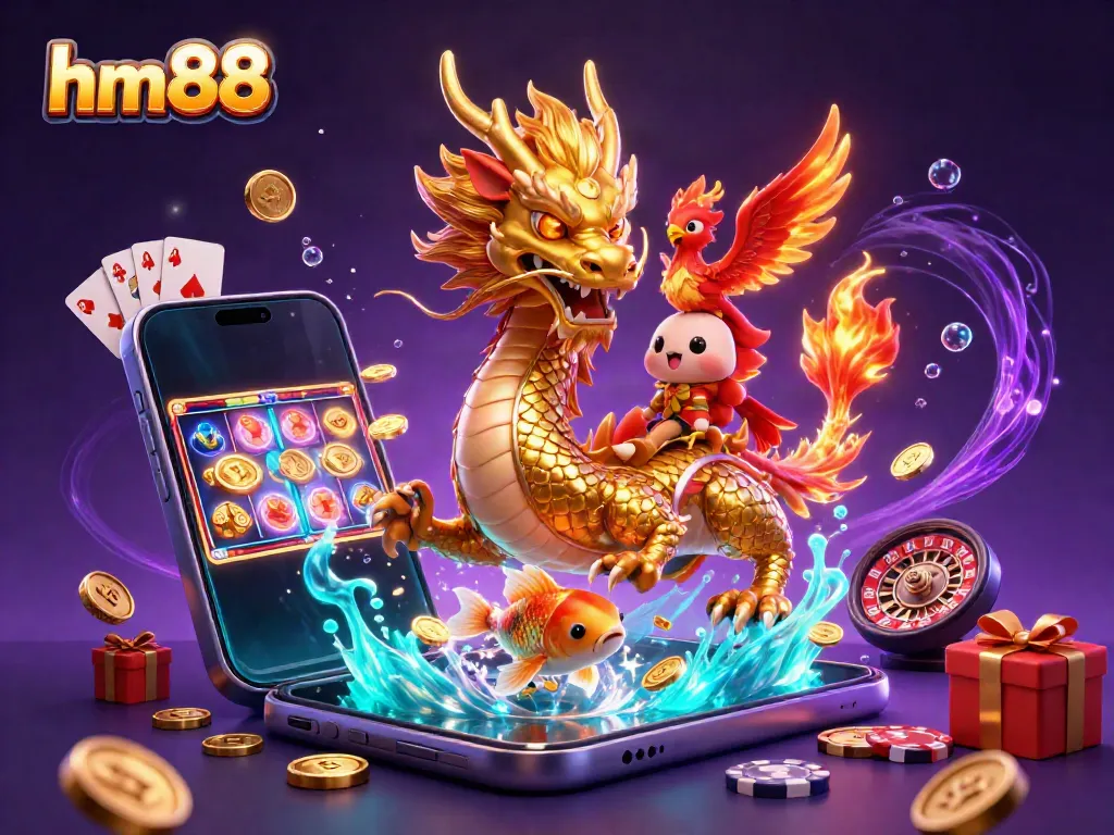 Experience the excitement of hm88 casino with vivid 3D dragons, phoenix, and koi. Explore a world of thrilling games.