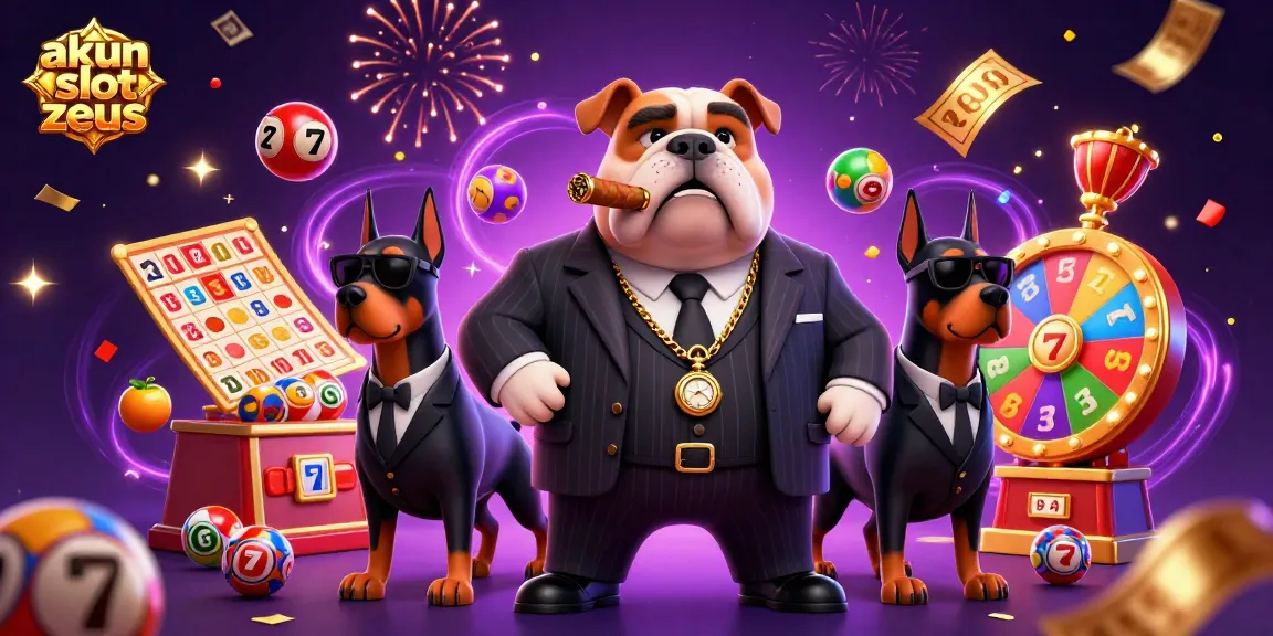 Spin to win with akun slot zeus in an exciting, vibrant 3D casino illustration featuring colorful elements.