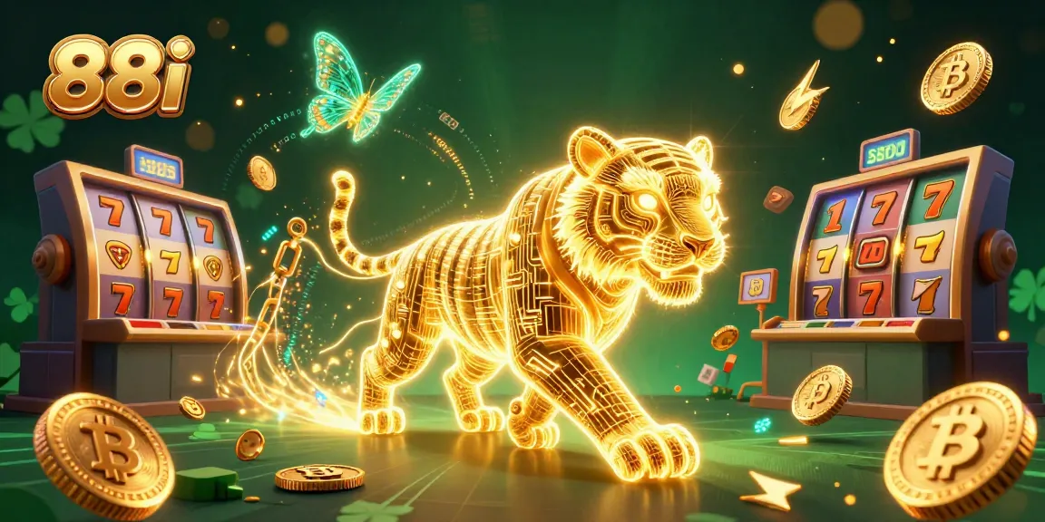88i players experience winning moments in a vibrant digital casino scene filled with jackpots and cryptocurrencies.
