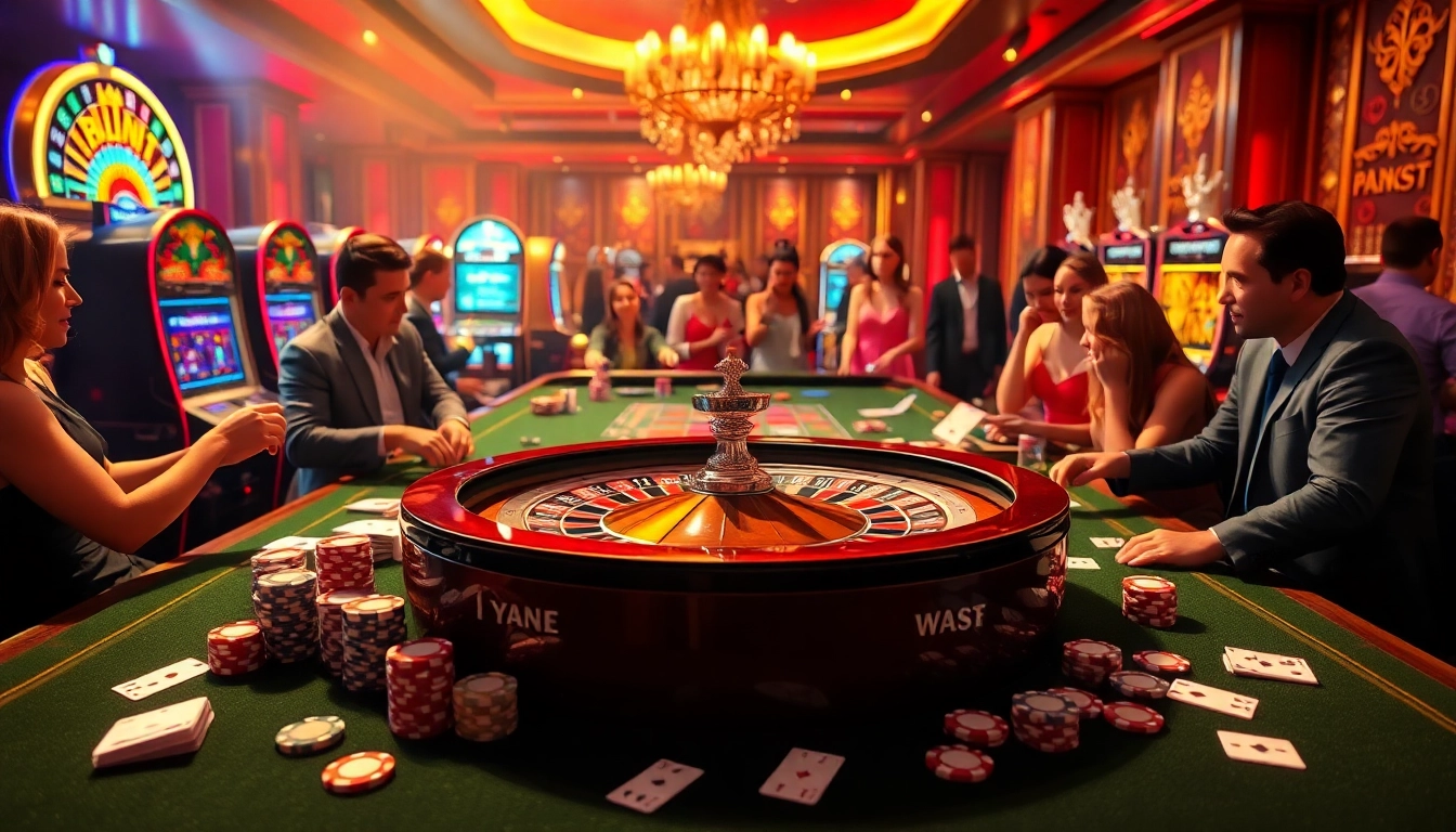 Engaging players at a luxury casino table scene featuring rr88.se.net betting elements.