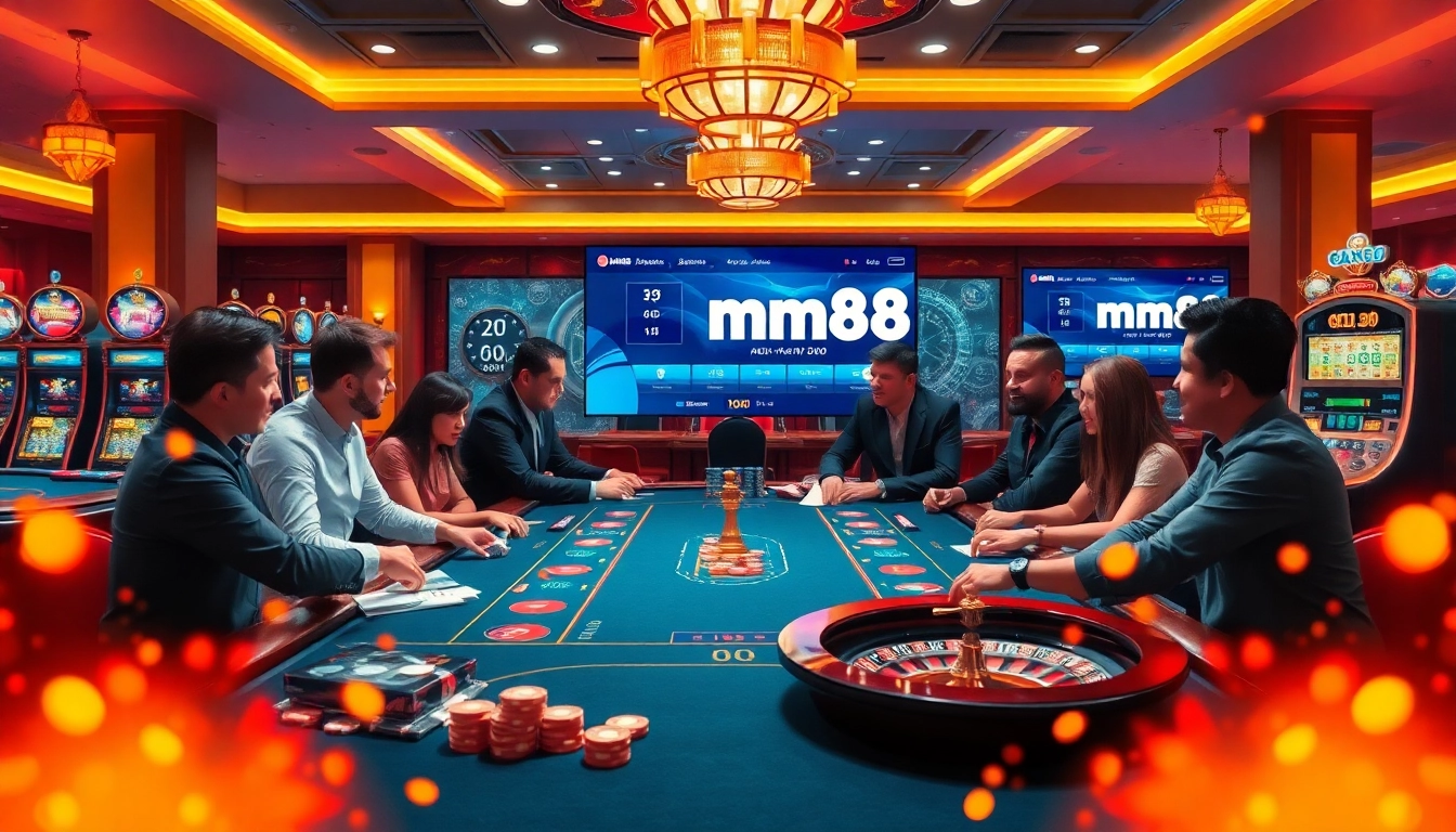 Experience the excitement of online gambling with a stunning casino scene featuring https://mm88.forex/ gaming elements.