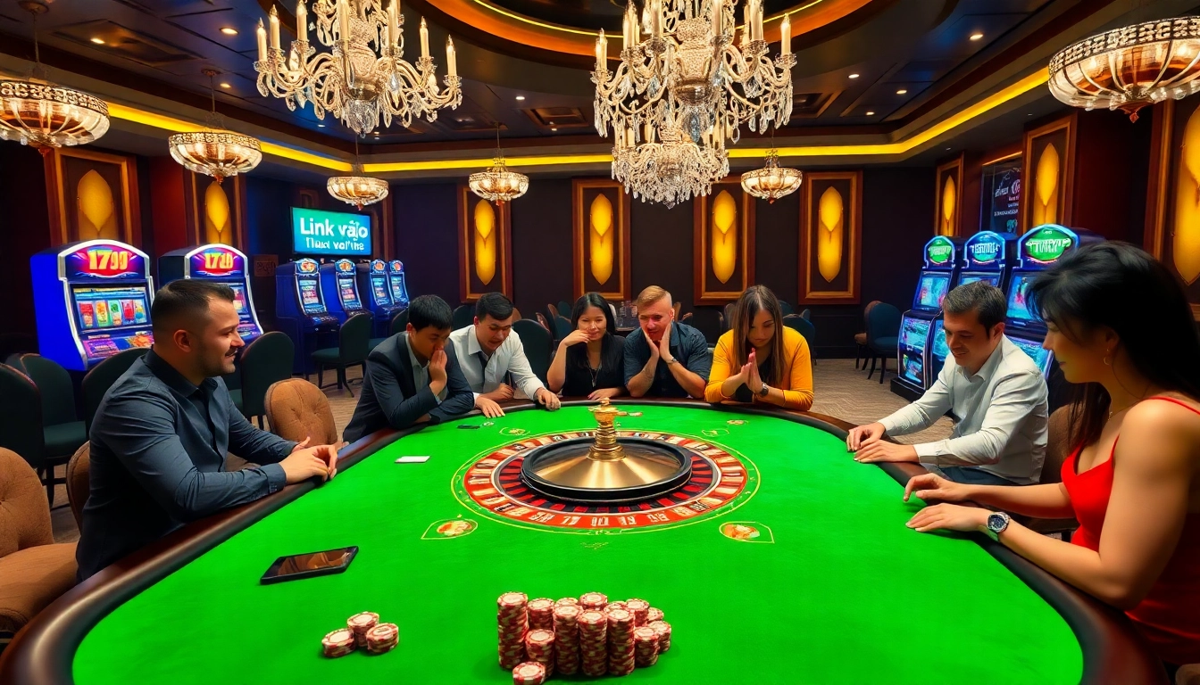 Experience high-stakes gaming at F168 with 'Link vào F168' offering thrilling poker and casino action.