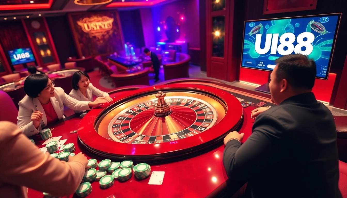 Experience the excitement of trang chủ UU88 chính thức with vibrant casino action featuring roulette and cards.