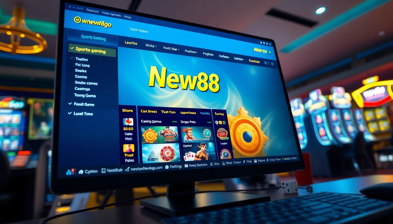 Interactive gaming interface of new88go.com highlighting diverse betting options and an engaging user experience.